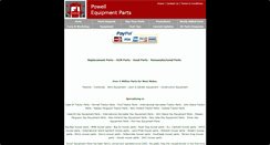 Desktop Screenshot of powellequipmentparts.com